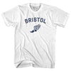 Bristol Running Track Winged Foot-Adult Cotton T-shirt by Tribe Lacrosse
