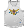 British Virgin Islands Country Flag Athletic Sport Tank Top Made In USA by Ultras