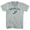 Bromley Running Track Winged Foot Adult Tri-Blend V-neck T-shirt by Tribe Lacrosse