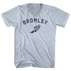 Bromley Running Track Winged Foot Adult Tri-Blend V-neck T-shirt by Tribe Lacrosse