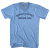 Brown Chicken Brown Cow Adult Tri-Blend V-neck T-shirt by Tribe Lacrosse