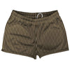 Pinstripes Shorty Short Gym Shorts 2.5" Inseam Made In USA by Tribe Lacrosse
