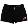 Brunei Country Heritage Flag Shorty Short Gym Shorts 2.5" Inseam Made In USA by Shorty Shorts