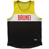 Brunei Country Finish Line Athletic Sport Tank Top Made In USA by Ultras