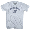Buenos Aires Running Track Winged Foot Adult Tri-Blend T-shirt by Tribe Lacrosse