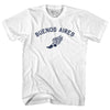 Buenos Aires Running Track Winged Foot Adult Cotton T-shirt by Tribe Lacrosse
