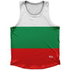 Bulgaria Country Flag Athletic Sport Tank Top Made In USA by Ultras