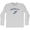 Burnley Running Track Winged Foot-Adult Cotton Long Sleeve T-shirt by Tribe Lacrosse