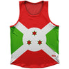Burundi Country Flag Athletic Sport Tank Top Made In USA by Ultras
