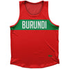 Burundi Country Finish Line Athletic Sport Tank Top Made In USA by Ultras