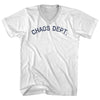 Chaos Dept Adult Cotton V-neck T-shirt by Tribe Lacrosse