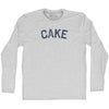 Cake Adult Cotton Long Sleeve T-shirt by Tribe Lacrosse