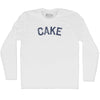 Cake Adult Cotton Long Sleeve T-shirt by Tribe Lacrosse