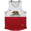 California State Flag Athletic Sport Tank Top Made In USA by Ultras