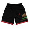 California US State Flag Athletic Running Fitness Exercise Shorts 7" Inseam Shorts Made In USA by Tribe Lacrosse