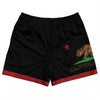 California US State Flag Rugby Shorts Made In USA by Tribe Lacrosse
