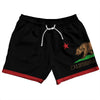 California US State Flag 5" Swim Shorts Made in USA by Tribe Lacrosse