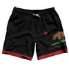 California US State Flag Swim Shorts 7" Made in USA by Tribe Lacrosse