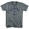 California State Anchor Home Tri-Blend Adult V-neck Womens T-shirt by Ultras