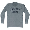 Camping Shirt Adult Tri-Blend Long Sleeve T-shirt by Tribe Lacrosse