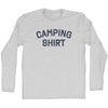 Camping Shirt Adult Cotton Long Sleeve T-shirt by Tribe Lacrosse
