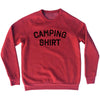 Camping Shirt Adult Tri-Blend Sweatshirt by Tribe Lacrosse
