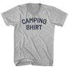 Camping Shirt Adult Cotton V-neck T-shirt by Tribe Lacrosse