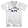Camping Shirt Adult Cotton V-neck T-shirt by Tribe Lacrosse