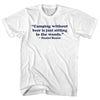 Camping Without Beer Is Just Sitting In The Woods. Daniel Boone Quote Tees Womens Cotton Junior Cut T-Shirt by Tribe Lacrosse