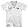 Cape San Blas Adult Cotton V-neck T-shirt by Tribe Lacrosse