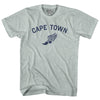 Cape Town Running Track Winged Foot Adult Tri-Blend T-shirt by Tribe Lacrosse