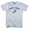 Cape Town Running Track Winged Foot Adult Tri-Blend T-shirt by Tribe Lacrosse