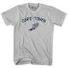 Cape Town Running Track Winged Foot Adult Cotton T-shirt by Tribe Lacrosse