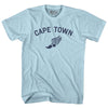 Cape Town Running Track Winged Foot Adult Cotton T-shirt by Tribe Lacrosse