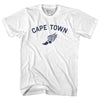 Cape Town Running Track Winged Foot Womens Cotton Junior Cut T-Shirt by Tribe Lacrosse