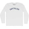 Capitalism Adult Cotton Long Sleeve T-shirt by Tribe Lacrosse