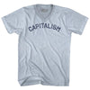 Capitalism Adult Tri-Blend V-neck T-shirt by Tribe Lacrosse