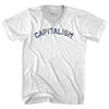 Capitalism Adult Tri-Blend V-neck T-shirt by Tribe Lacrosse