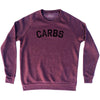 Carbs Adult Tri-Blend Sweatshirt by Tribe Lacrosse
