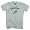 Cardiff Running Track Winged Foot-Adult Tri-Blend T-shirt by Tribe Lacrosse