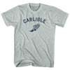 Carlisle Running Track Winged Foot Adult Tri-Blend T-shirt by Tribe Lacrosse