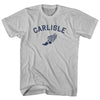 Carlisle Running Track Winged Foot Adult Cotton T-shirt by Tribe Lacrosse
