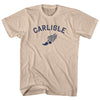 Carlisle Running Track Winged Foot Adult Cotton T-shirt by Tribe Lacrosse