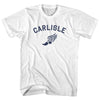Carlisle Running Track Winged Foot Adult Cotton T-shirt by Tribe Lacrosse