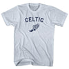 Celtic Running Track Winged Foot Adult Tri-Blend T-shirt by Tribe Lacrosse