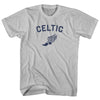 Celtic Running Track Winged Foot Adult Cotton T-shirt by Tribe Lacrosse