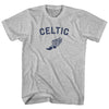 Celtic Running Track Winged Foot Adult Cotton T-shirt by Tribe Lacrosse