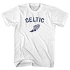 Celtic Running Track Winged Foot Adult Cotton T-shirt by Tribe Lacrosse