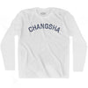 Changsha Vintage City Adult Cotton Long Sleeve T-shirt by Ultras