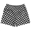 Checkerboard 1 Inch Black and White Rugby Shorts Made In USA by Tribe Lacrosse